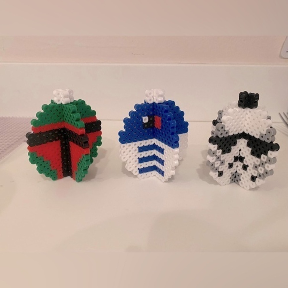 NEW (Set of 3) 3D Ornaments or Display (Your Choice!) Robot Dark Side Christmas